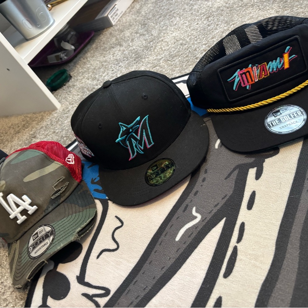 3 men designer hats x 45$